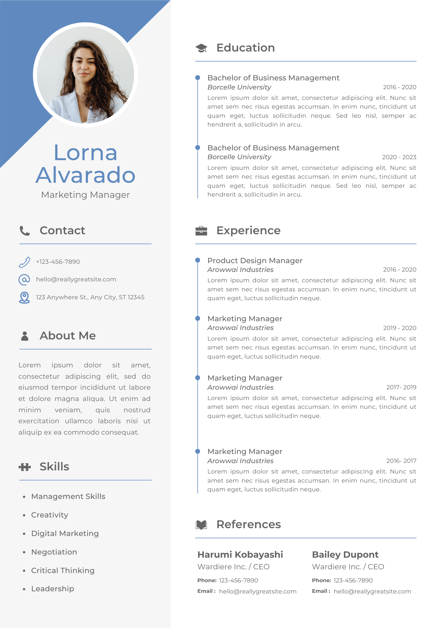 Μίνιμαλ και κομψή φόρμα βιογραφικού - Minimal Template